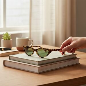 Vogue Tortoiseshell Sunglasses with Dark Lenses